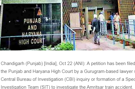 Amritsar train mishap: Petition seeking CBI probe